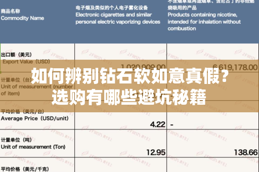 如何辨别钻石软如意真假？选购有哪些避坑秘籍